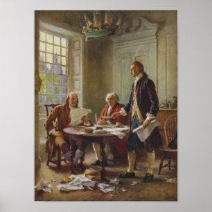 Writing The Declaration of Independence Poster