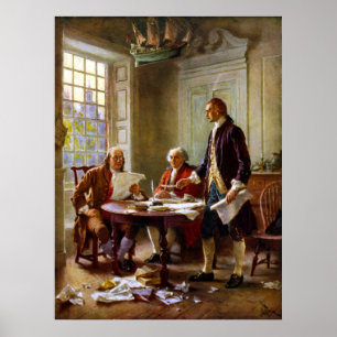 Writing The Declaration of Independence Poster
