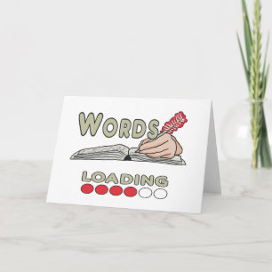 Writing Words Holiday Card