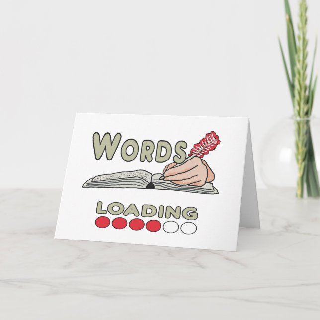 Writing Words Holiday Card (Front)