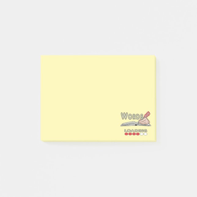 Writing Words Post-it Notes (Front)