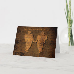 Written in Love Antique Gay Wedding Card