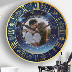 Written in the Stars Add Your Own Photo Wall Clock