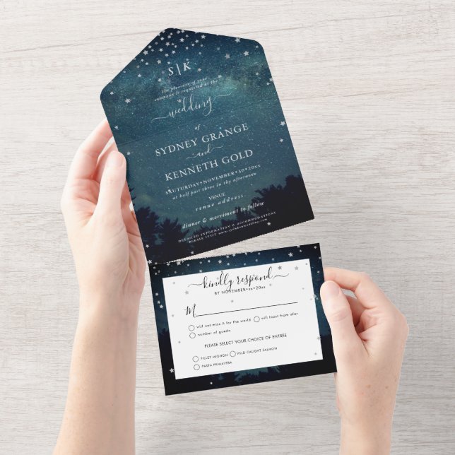 Written in the Stars All In One Invitation (Tearaway)