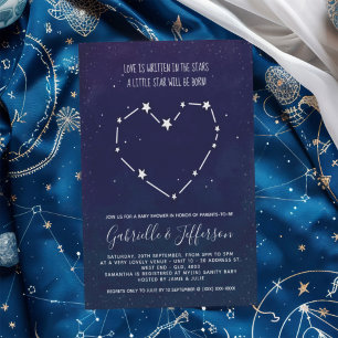 Written In The Stars Baby Shower Themed Invitation