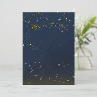 Written in the Stars Blank Invitation Template