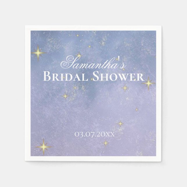 Written in the Stars Bridal Shower Napkin (Front)