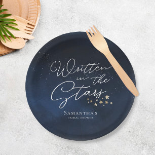 Written in the Stars Bridal Shower Paper Plate