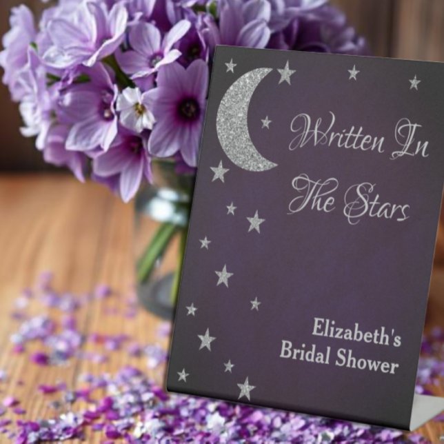 Written In The Stars Bridal Shower Pedestal Sign (Creator Uploaded)