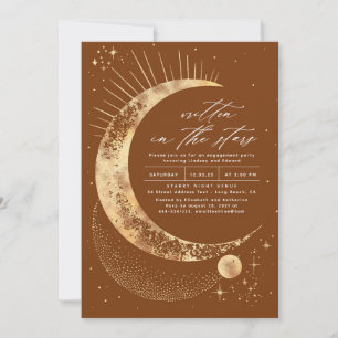 Written in the Stars Celestial Engagement Party Invitation