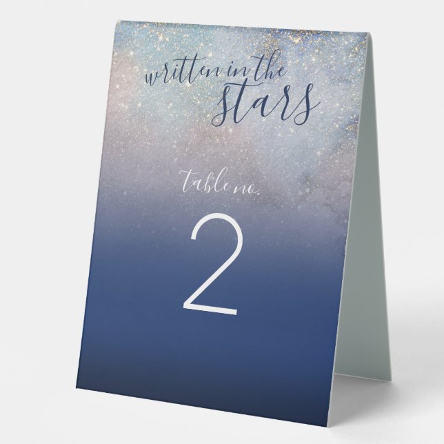 Written in the Stars Celestial Navy Galaxy Wedding (Front)