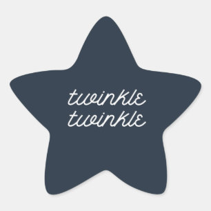 Written in the Stars Couples' Baby Shower Star Sticker