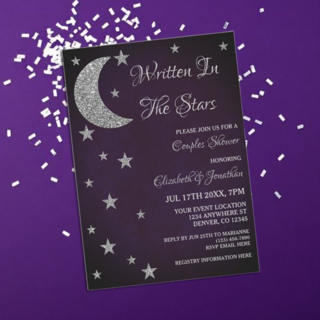 Written In The Stars Couples Shower Invitation (Creator Uploaded)