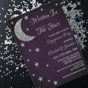 Written In The Stars Engagement Party Invitation