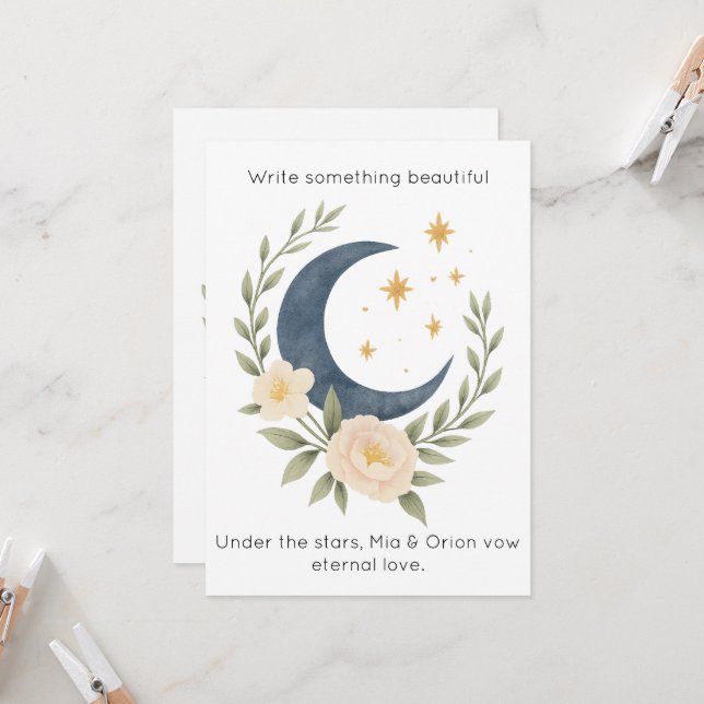 Written in the stars. invitation (Front/Back In Situ)