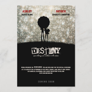 Written in the Stars "Movie Poster" Wedding Invite