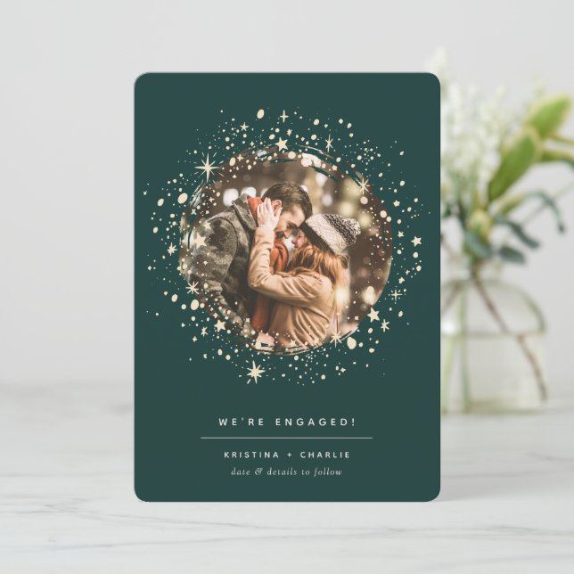 Written In the Stars | Photo Engagement Announcement (Standing Front)