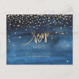 Written in the Stars RSVP with MEALS Announcement Postcard