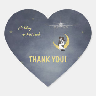 Written in the Stars Thank You Wedding Sticker