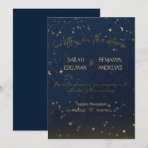 Written in the stars wedding invitation 