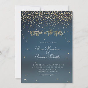 Written in the Stars Wedding Invitation