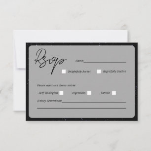 Written In The Stars Wedding Response Card