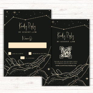 Written in the Stars Wedding RSVP Card