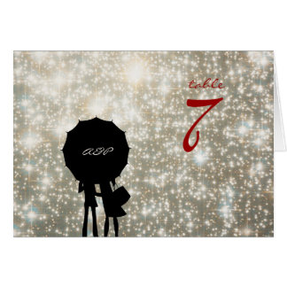 Written in the Stars Wedding Table Number Card