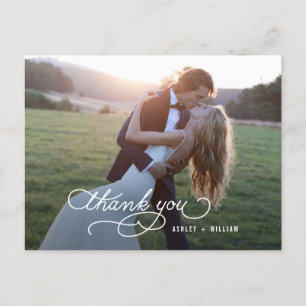 Written Thanks Wedding Thank You Postcard