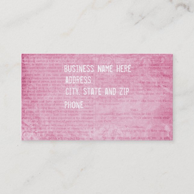 Written Words Business Card (Front)