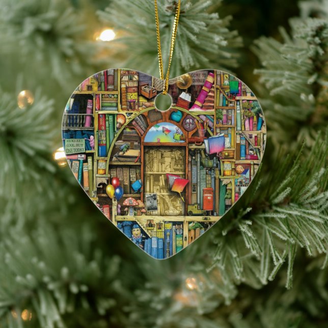 Writter Reader Bookaholic Books Lover Bookworm Ceramic Tree Decoration (Tree)