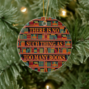 Writter Reader Bookaholic Books Lover Bookworm  Ceramic Tree Decoration