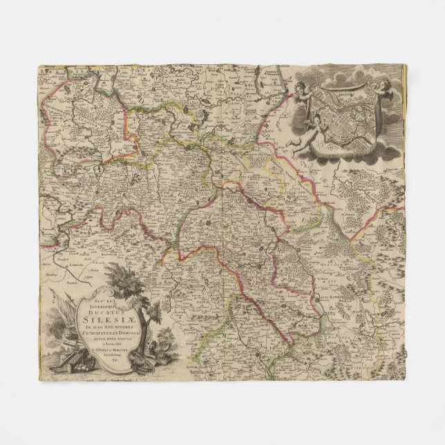 Wroclaw Poland Fleece Blanket (Front (Horizontal))