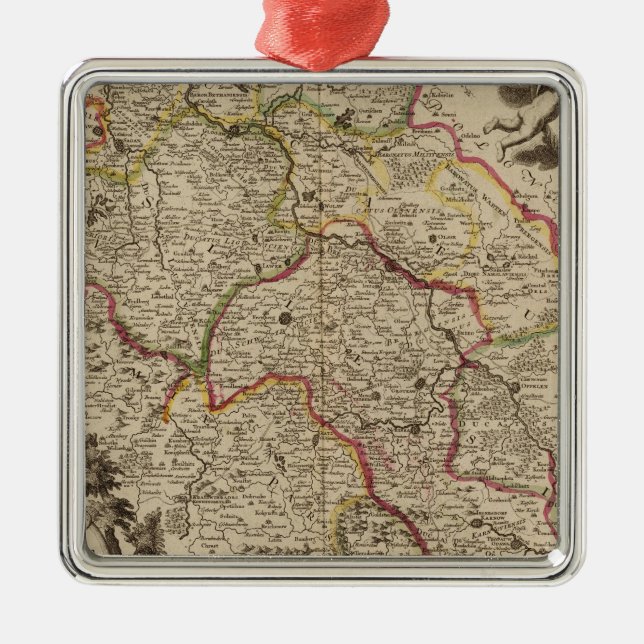 Wroclaw Poland Metal Tree Decoration (Front)