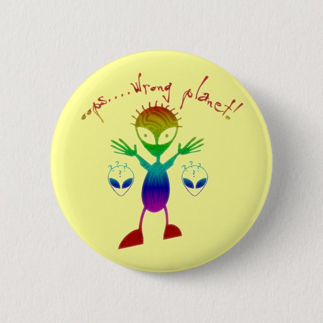Wrong Planet Alien Buttons (Front)