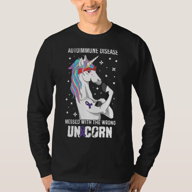 Wrong Unicorn Autoimmune Disease Awareness Support T-Shirt (Front)