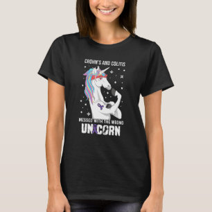 Wrong Unicorn Crohns And Colitis Awareness Item Fo T-Shirt