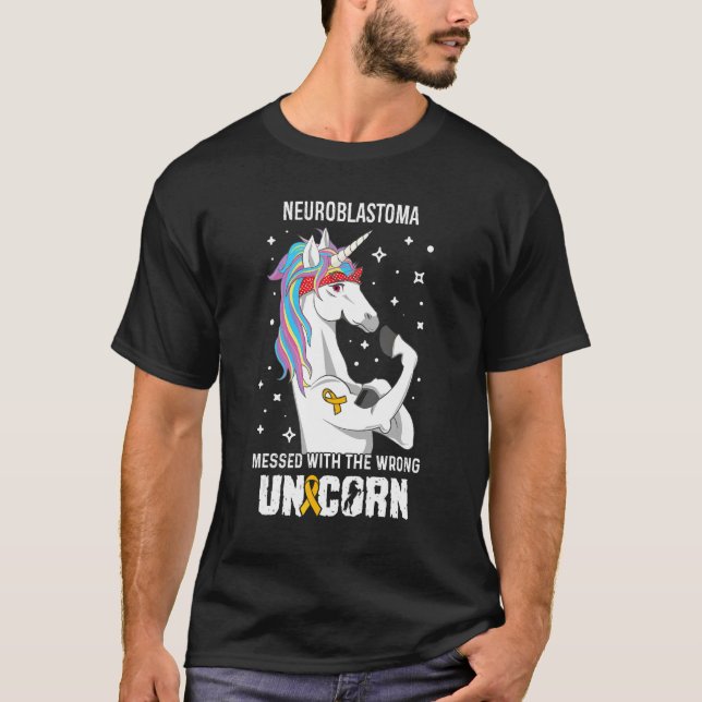 Wrong Unicorn Neuroblastoma Awareness Supporter Ri T-Shirt (Front)