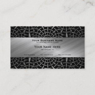 Wrought Iron and Brushed Metal Business Card
