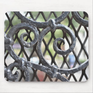 Wrought Iron Gate Upper West Side New York NYC Mouse Mat