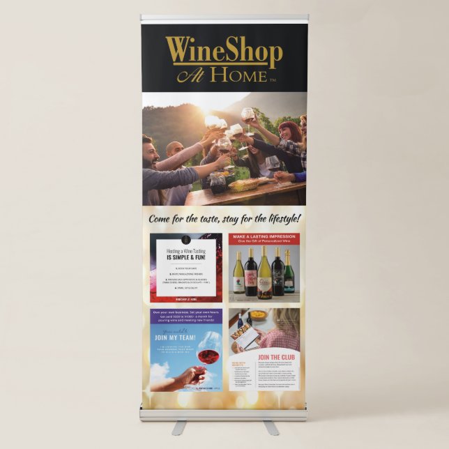 WSAH Multi-subject vertical banner stand — 33 x 84 (Front)
