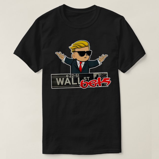 WSB WallStreetBets Stock Trading Investing Meme Lo T-Shirt (Design Front)
