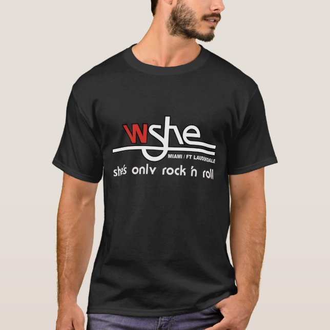 WSHE Men's T-Shirt Black (Front)