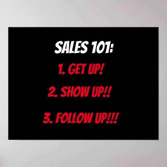 WSN Sales 101 Poster (Front)