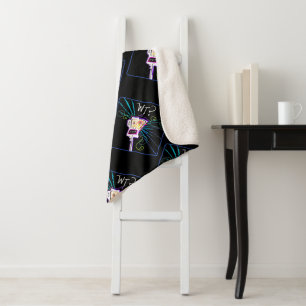 WT? WHAT THE ?? EMOJI Meemogie Sherpa Blanket