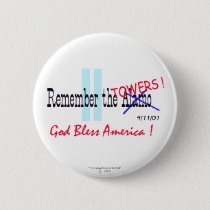 WTC 911 6 CM ROUND BADGE