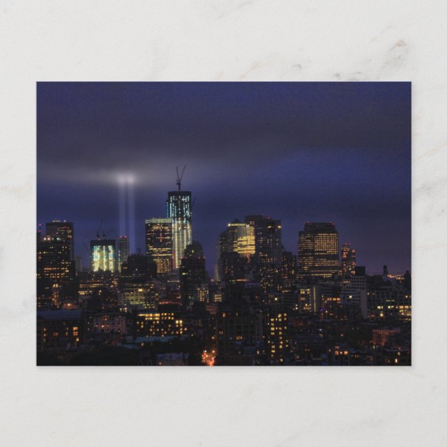 WTC Tribute in Light - 9/11/2011 at twiight Postcard (Front)