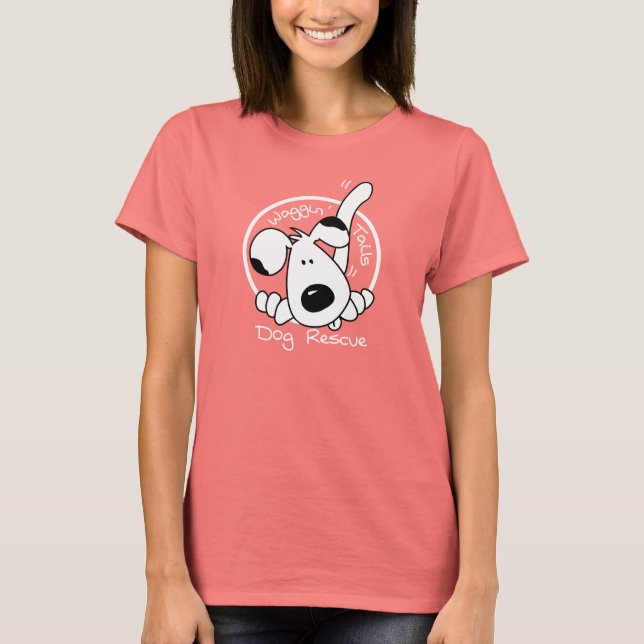 WTDR Alt-Logo for dark shirts. T-Shirt (Front)