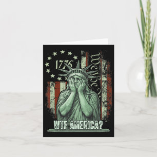 Wtf America Anti-trump Political And Democracy Card