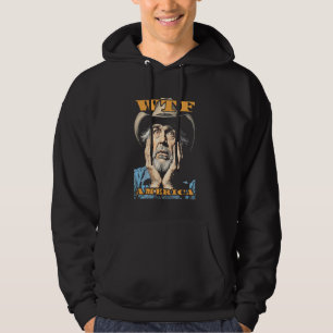 WTF America Sad Cowboy Wild West American Vintage Hoodie